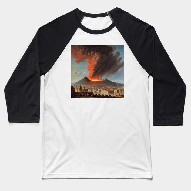 Ancient Eruption Baseball T-Shirt by Lyvershop